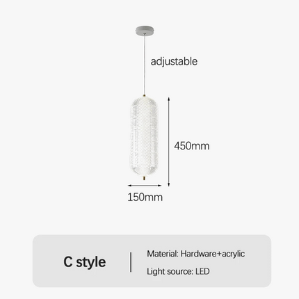 Suspension LED décorative au design moderne et épuré — LZ7XQ2