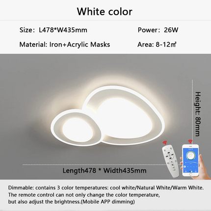 Lustre dimmable au design moderne pour décoration intérieure — LZ4X9T