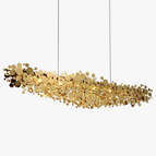 L120CM / Corps de lampe doré / Lumière chaude