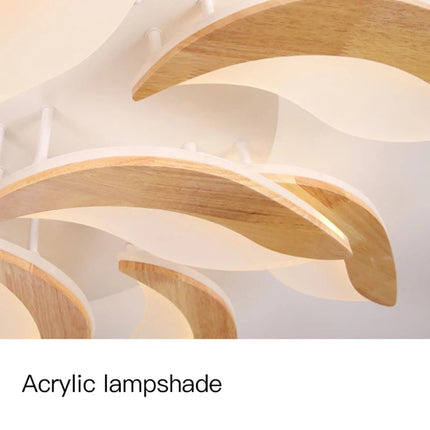 Lustre intérieur en bois et acrylique moderne — LZ4X9P2
