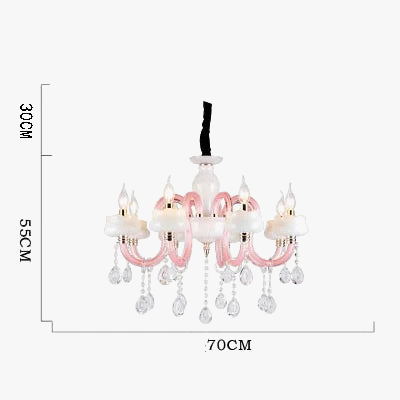 Lustre moderne en cristal avec éclairage LED créatif — LZ4M9Q2