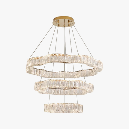 Lustre moderne en cristal avec éclairage LED élégant — LZ4P9XJ