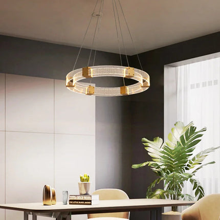 Lustre suspension en cristal au design nordique moderne — LZ4Q7X9