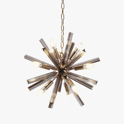 lustre moderne en cristal design pissenlit pour intérieur élégant
