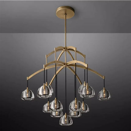 Lustre géométrique en cristal pour intérieur luxueux — LZ4XJ9