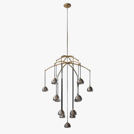 Lustre géométrique en cristal pour intérieur luxueux — LZ4XJ9