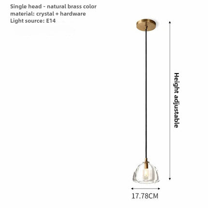 Lustre géométrique en cristal pour intérieur luxueux — LZ4XJ9