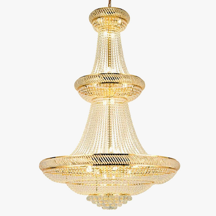 Lustre LED en cristal pour hall d'entrée luxueux — LZ4X9P2