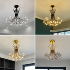 Diamètre doré 68cm / Lumière chaude (3000k)