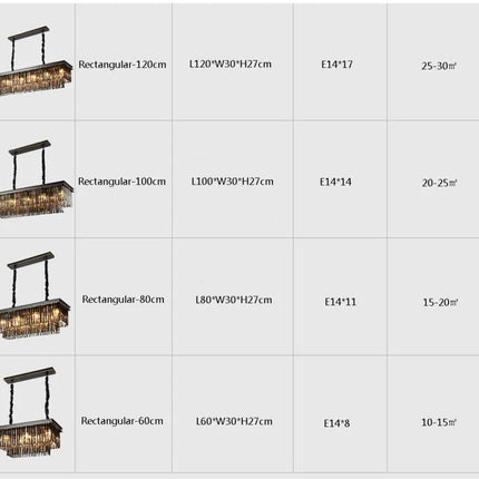Lustre moderne en cristal pour bar et restaurant élégant — LZ4X9J2