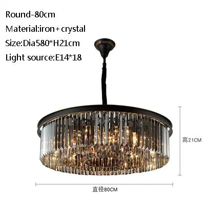 Lustre moderne en cristal pour bar et restaurant élégant — LZ4X9J2