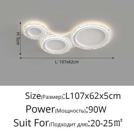 Lustre moderne en cristal pour éclairage élégant — LZ7XQ2