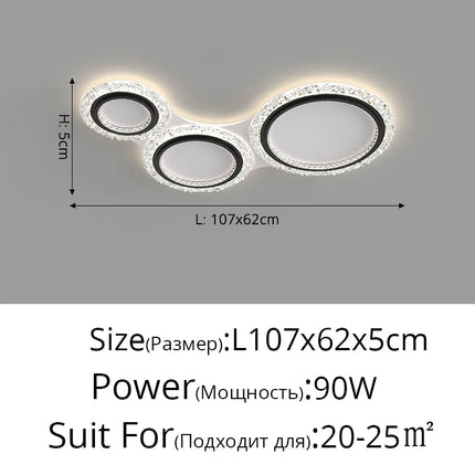 Lustre moderne en cristal pour éclairage élégant — LZ7XQ2
