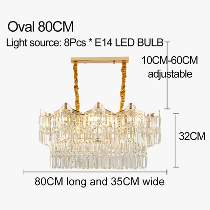 Lustre en cristal pour éclairage luxueux et moderne — LZ4P9XQ