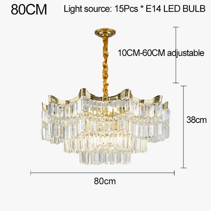 Lustre en cristal pour éclairage luxueux et moderne — LZ4P9XQ