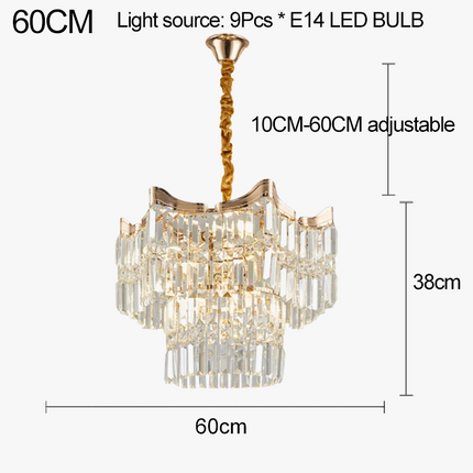 Lustre en cristal pour éclairage luxueux et moderne — LZ4P9XQ