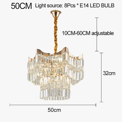 Lustre en cristal pour éclairage luxueux et moderne — LZ4P9XQ