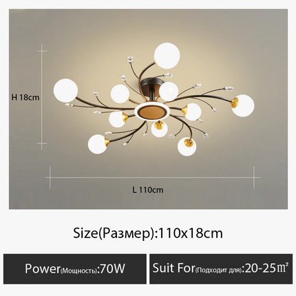 lustre moderne en cristal pour une ambiance luxueuse et minimaliste