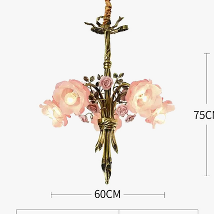 Lustre en cuivre pour éclairage artistique et luxueux — LZ4P9XQ
