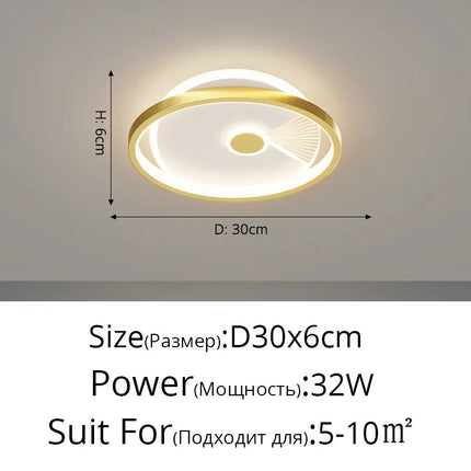 Lustre LED moderne pour éclairage d’allée et couloir — LZ4X9P2
