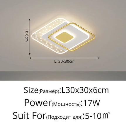 Lustre LED moderne pour éclairage d’allée et couloir — LZ4X9P2