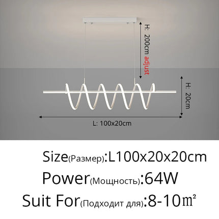 Lustre LED moderne pour éclairage intérieur élégant — LZ4X9P2