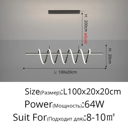 Lustre LED moderne pour éclairage intérieur élégant — LZ4X9P2