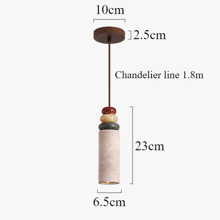 lustre moderne en pierre naturelle pour décoration intérieure