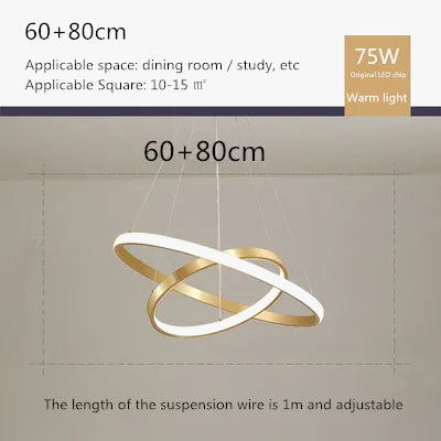 Lustre suspension nordique moderne avec LED et télécommande — LZQ7D2
