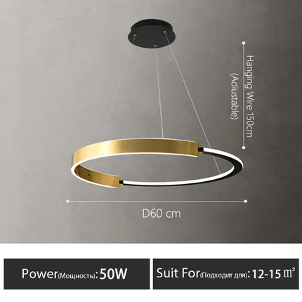 Lustre suspension moderne au style nordique pour intérieur — LZ4X9M