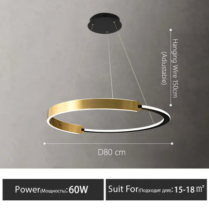Lustre suspension moderne au style nordique pour intérieur — LZ4X9M