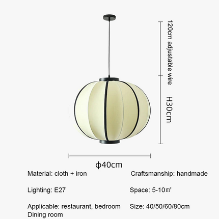 Lustre moderne en tissu pour décoration intérieure et restaurant — LZ4X9P2Q