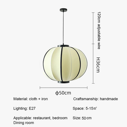 Lustre moderne en tissu pour décoration intérieure et restaurant — LZ4X9P2Q