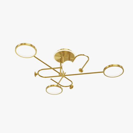 Lustre en verre blanc au design moderne pour intérieur contemporain — LZ4B7X9