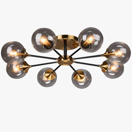 Lustre suspension en verre boule pour éclairage élégant — LZ4X9M