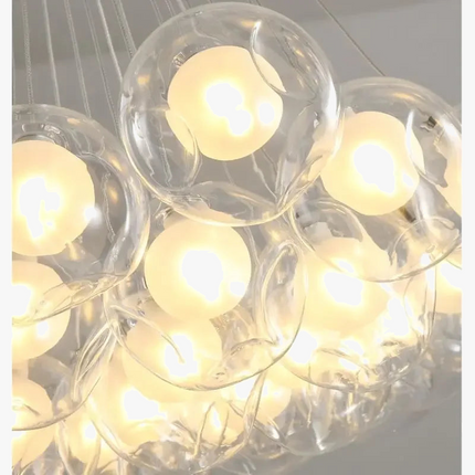 Lustre LED en verre à bulles pour magasins — LZ7XQ2
