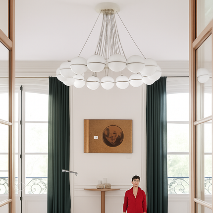 Lustre suspension en verre créatif pour éclairage intérieur décoratif — LZ4D9X