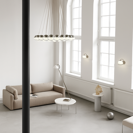 Lustre suspension en verre créatif pour éclairage intérieur décoratif — LZ4D9X