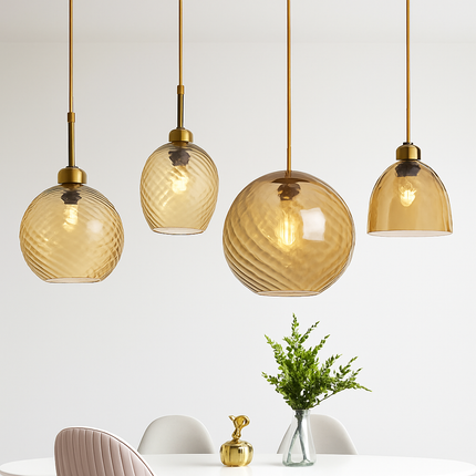Lustre décoratif en verre pour intérieur moderne et élégant — LZ4P9X