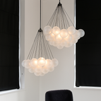 Grand verre 37 noir / Ampoules 2 couleurs
