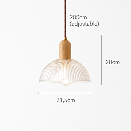 Lustre suspension en verre au design vintage pour intérieur — LZ4X9T2