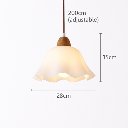 Lustre suspension en verre au design vintage pour intérieur — LZ4X9T2