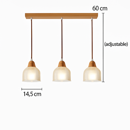 Lustre suspension en verre au design vintage pour intérieur — LZ4X9T2