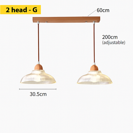 Lustre suspension en verre au design vintage pour intérieur — LZ4X9T2