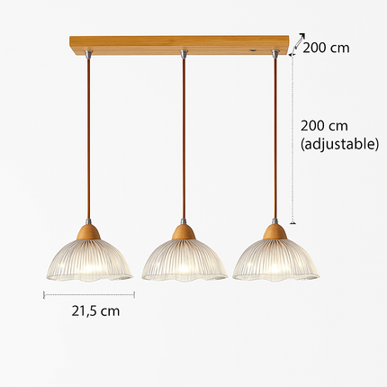Lustre suspension en verre au design vintage pour intérieur — LZ4X9T2