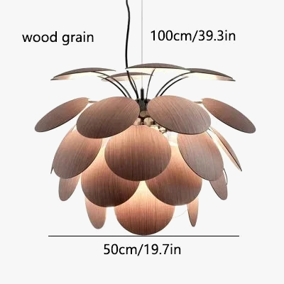 Lustre en verre forme pomme de pin pour décoration intérieure — LZ4X9M