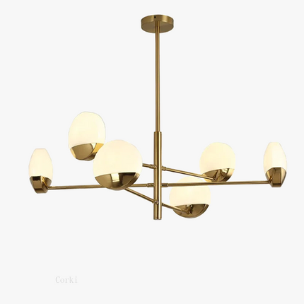 Lustre LED en verre au design créatif pour intérieur élégant — LZ4P9X