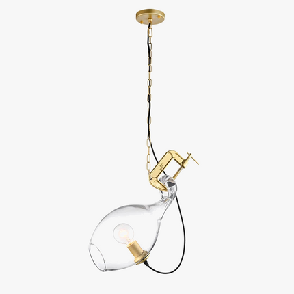 Lustre moderne en verre pour bar et salon design — LZ4X9T