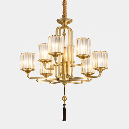 Lustre en verre moderne pour décoration intérieure élégante — LZ4X9T