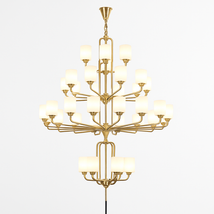 Lustre en verre moderne pour décoration intérieure élégante — LZ4X9T